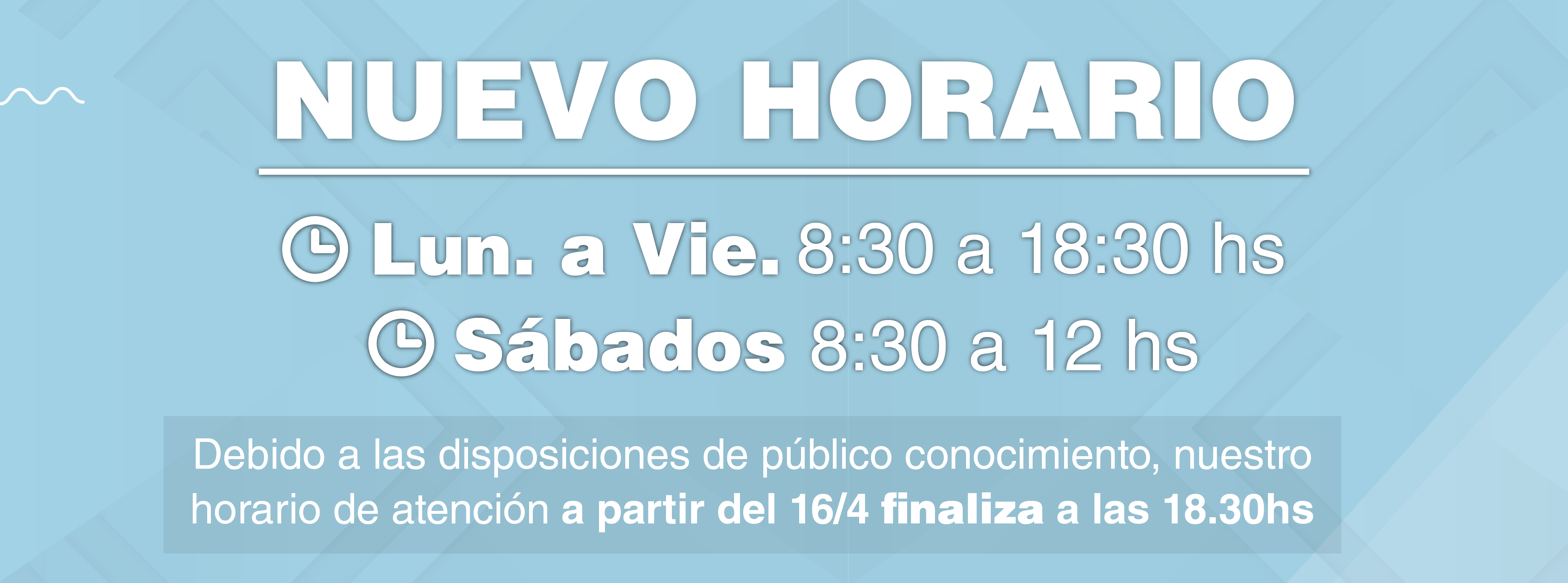 nuevo horario